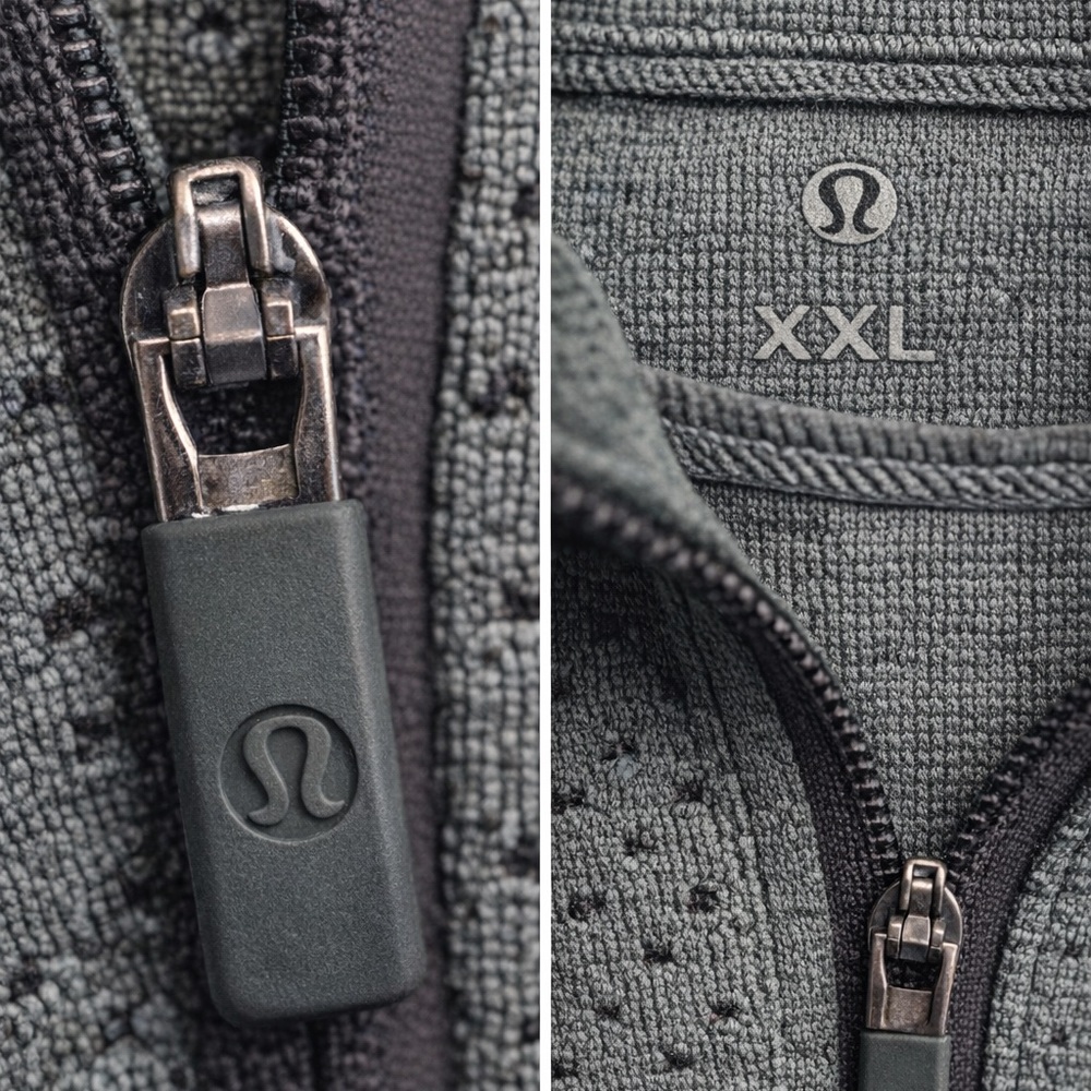 Lululemon Men’s XXL Textured Half Zip Performance Pullover - Picture 2 of 2